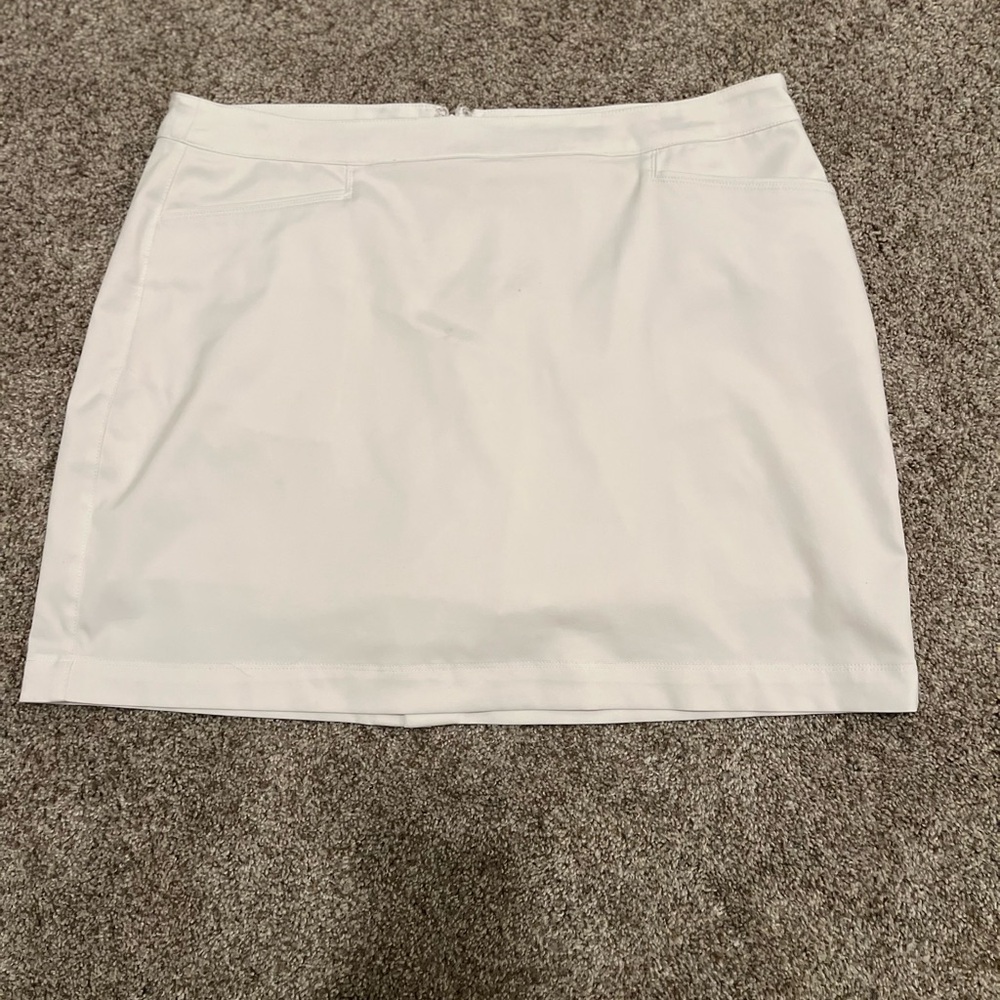 Grand Slam White Mini Skirt w/built in shorts